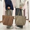 Large-capacity bag women's new Japanese casual portable canvas bag versatile office worker tote bag student shoulder bag