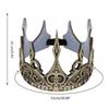 Halloween Crown Soft PU Crown Antique Tiara-Headband King Crown for-Cosplay Prom