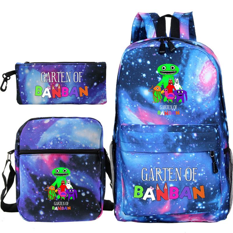 Spotted Garden Primary School Bag Shoulder Bag Pencil Bag Three-piece Set
