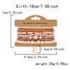 Bohemian Shell Set Bracelet Pendant Versatile Niche Design Women's Rice Bead Multi-layer Elastic Bracelet
