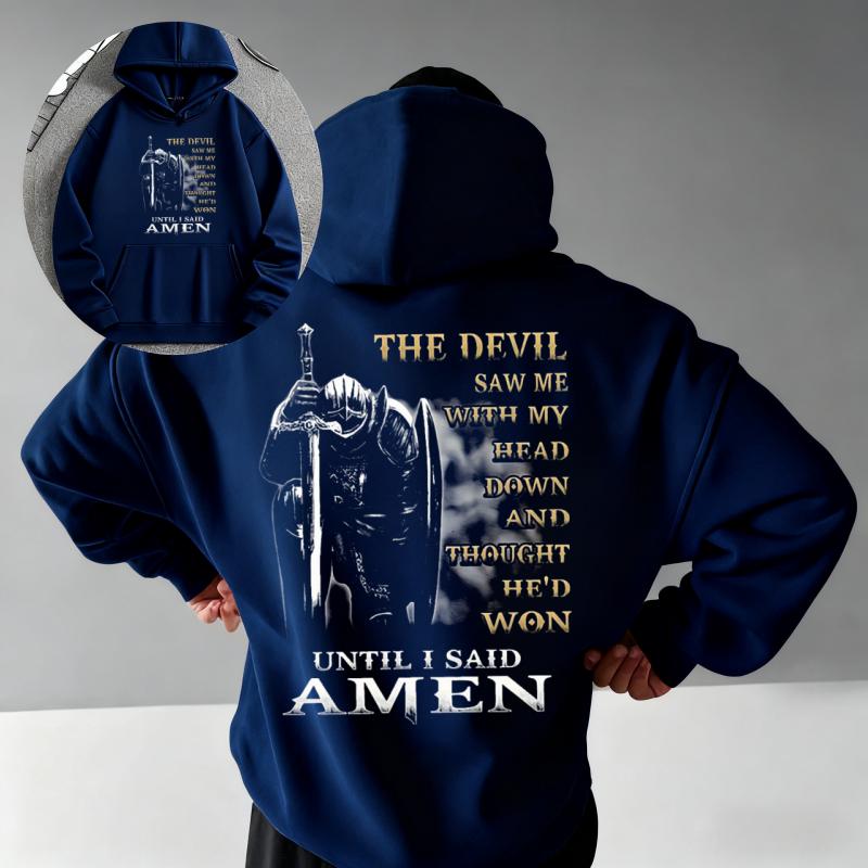 2025 Autumn and Winter Casual Loose 100% Cotton Printed Sweater Hoodie Dark Souls game Print Fashion Summe Men's Oversized Y2K