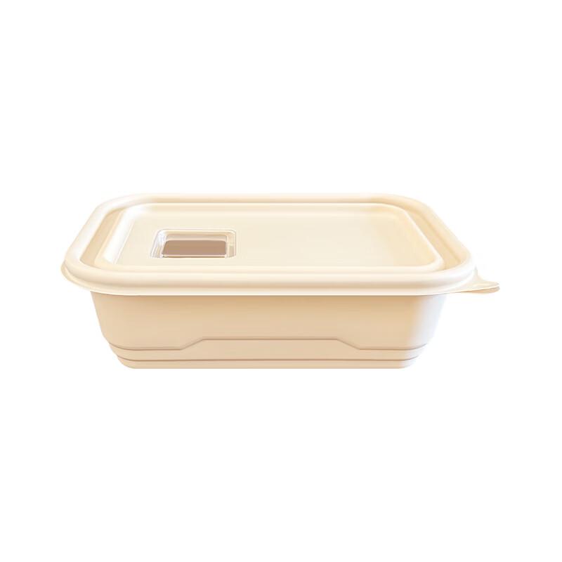 Eco-Friendly Rectangular Disposable Food Containers with Lid
