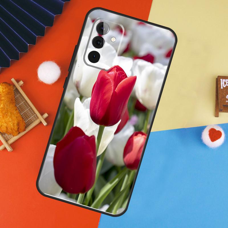 Tulip Flower Colorful Case For Samsung Galaxy A16 A26 A36 A56 A17 A55 A35 A15 A52 A32 A12 A53 A33 A13 A14 A34 A54