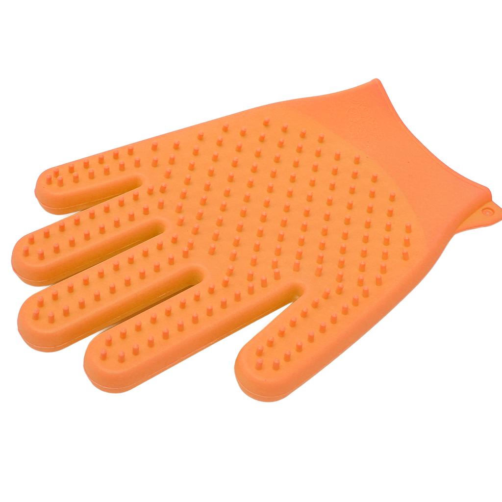 Pet Grooming Glove Silicone Double Sided Fast Frothing   Cat Hair Removal Glove for   and Short Hair