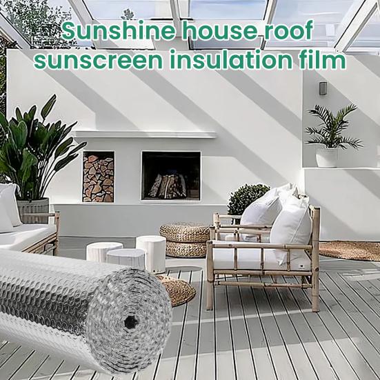 Insulation Film R-Value 24 Reflective Insulation Foam Double Bubble Heat Insulation Film Waterproof Foil Insulated Panel