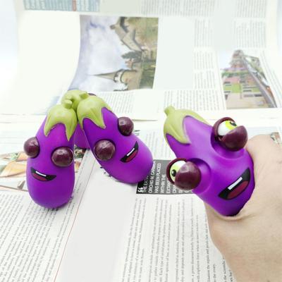 מנקר עיניים צעצוע סחיטת חצילים מצחיק צעצוע הפגת מתחים צעצוע סחיטה פידג'ט חיקוי ירקות צעצוע להקלה על שעמום צעצוע לילדים מבוגרים מתנה