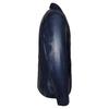 Noora Men's Navy Blue Leather Formal Blazer With Two Buttons Office Wear Blazer