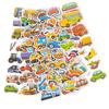 12Sheets 3D Trucks Stickers Party Supplies Puffy Construction Vehicle Stickers DIY Kids Toys Toddler Reusable Stick for Car Bike