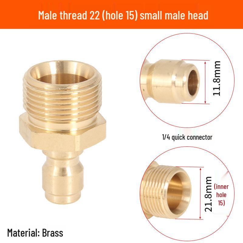 2-Point Brass Quick Connect High-Pressure Water Gun Hose for Car Washing and Cleaning 380.