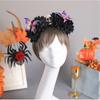 Plastic Skull Headbands For Halloween Parties Gothic Costume Accessory Portable Hair Decors