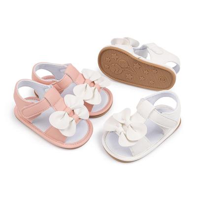 Summer Sandals for Babies (0-1 Year): Non-slip Rubber Sole, Solid Color Princess Shoes