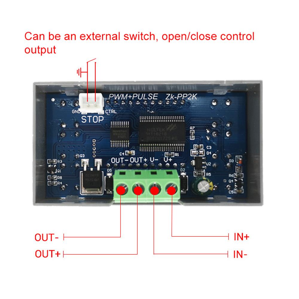DC3.3-30V Tensiune de lucru 1Hz-150KHz Frecvență de mare putere PWM Driver Controler de viteză a motorului PWM și