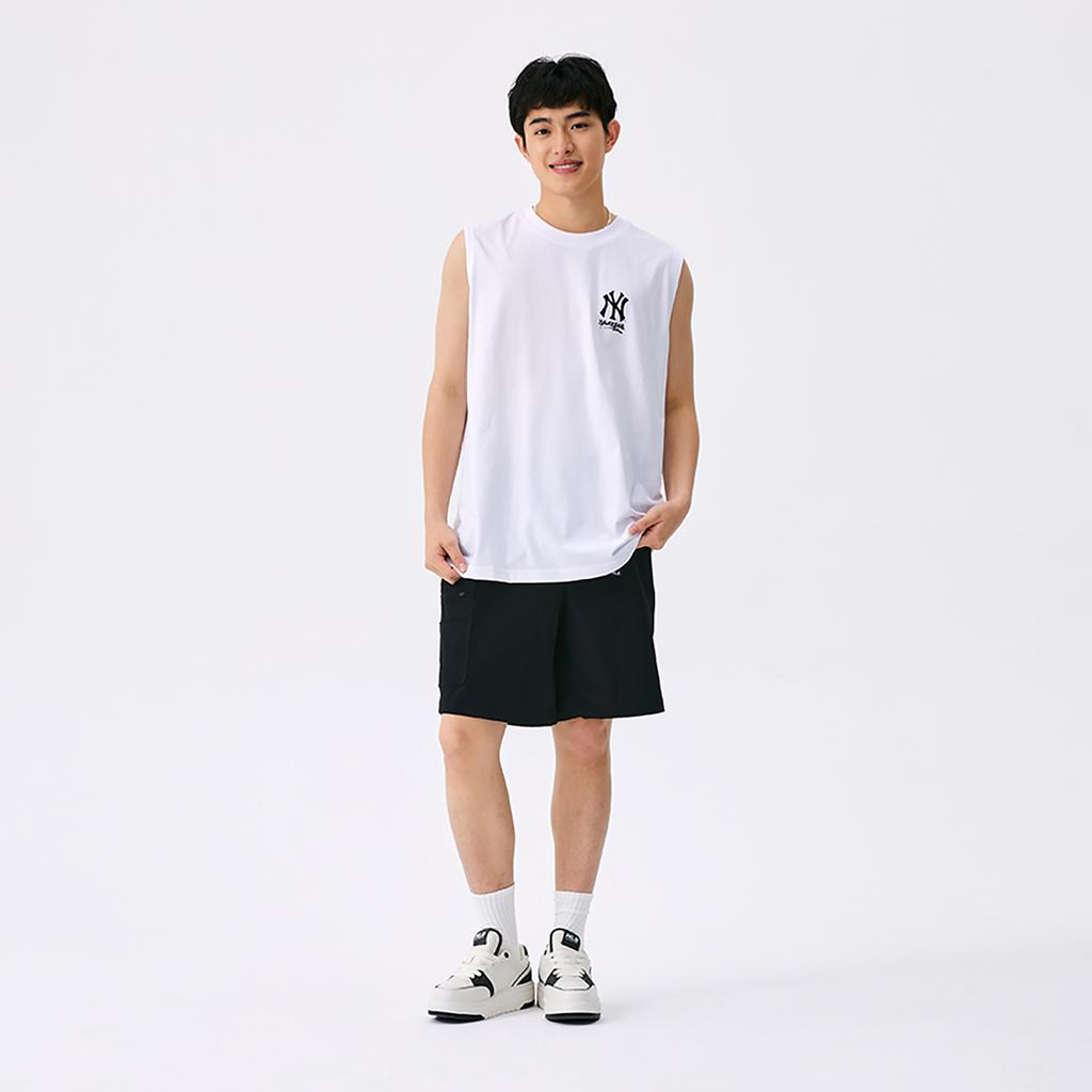 New MLB New York Yankees Basic Collection SS25 Tank Top Unisex Ecru 3ATOB0253-50WHS