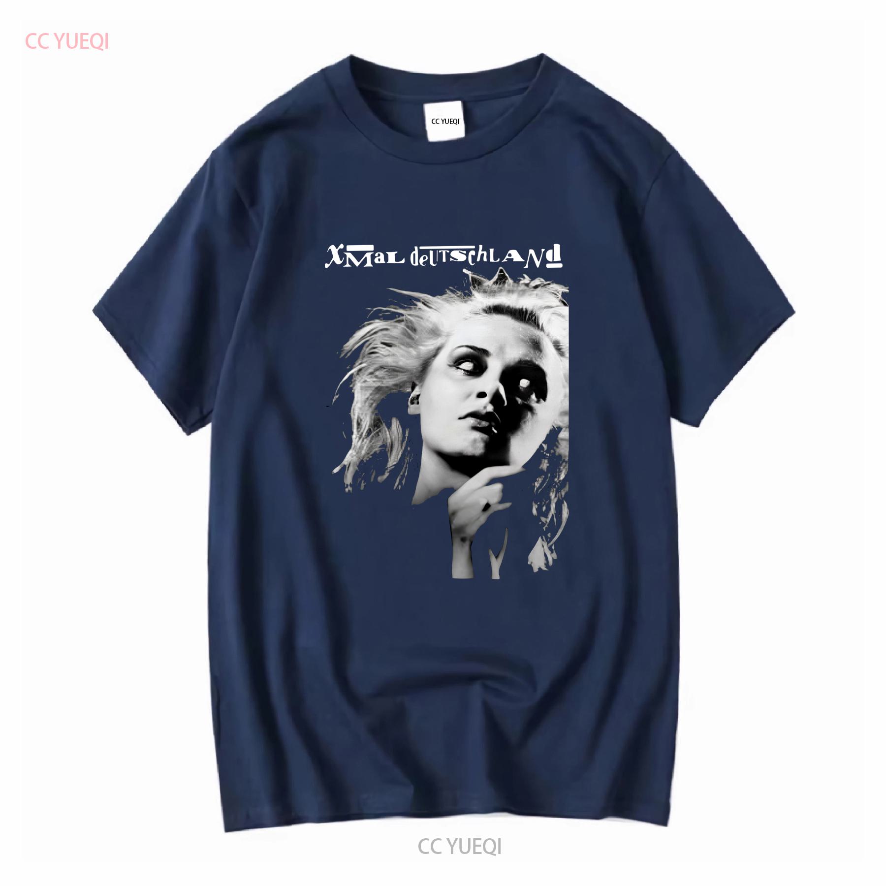 Xmal Deutschland T Shirt Goth gift for fan graphic TE4702 vintage Washed homme streetwear Top For Everyday Wear S