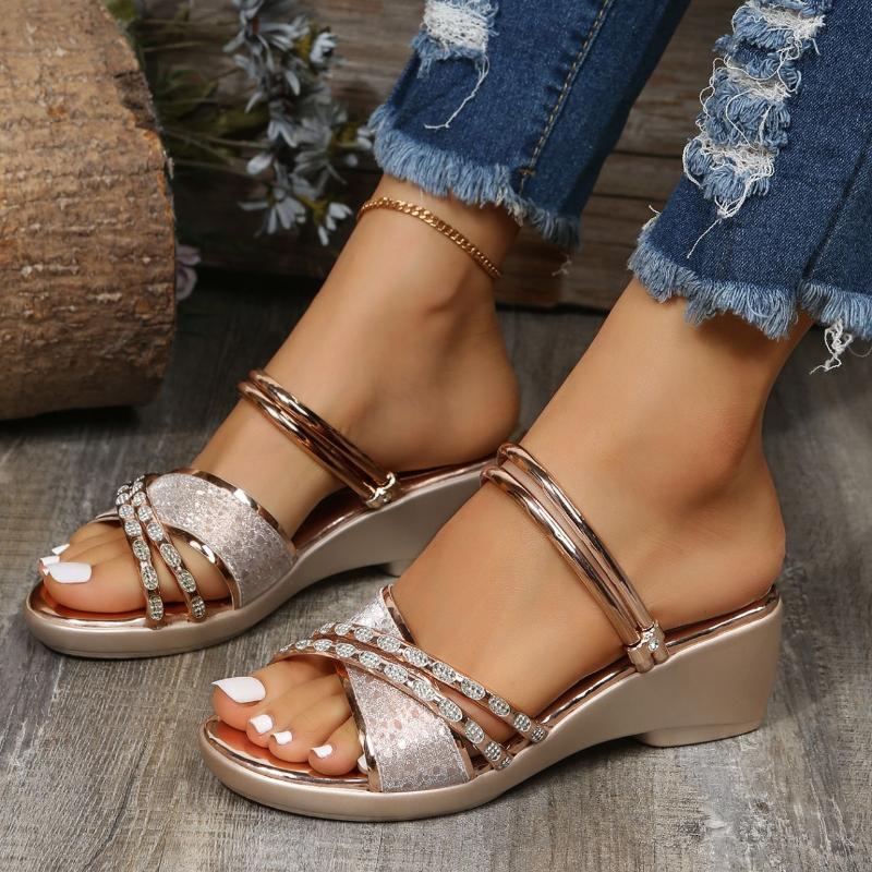 Summer Women Slippers Casual Wedge Comfort Lady Sandals Open-Toe Retro Feamle Romo Shoes Sandalias Chaussure Femme Slides