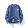 Youth V-Neck Knit Sweater - Trendy Loose-Fit for Autumn & Winter