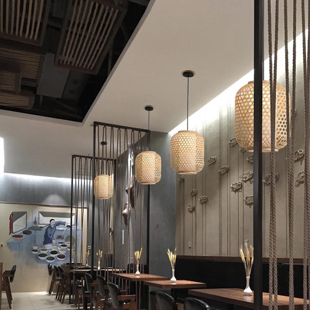 Elegant Bamboo Pendant Light Fixture for Home Decor