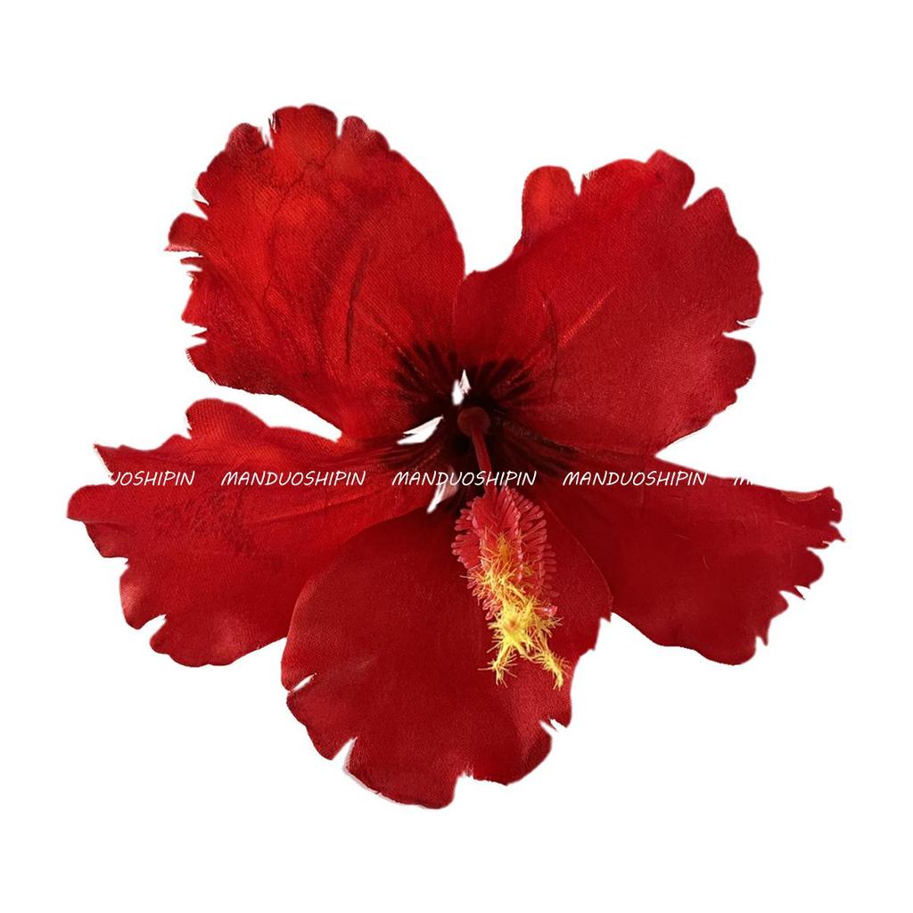 Hawajska spinka do włosów z hibiskusem - Stylowy dodatek na wakacje na plaży