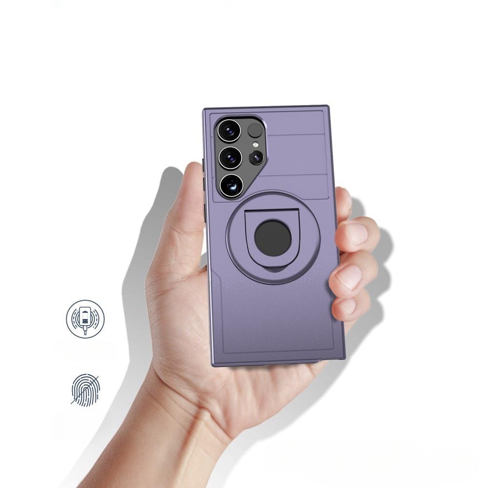 MagSafe Case for Samsung Galaxy S24 Ultra, Military Magnet, Purple