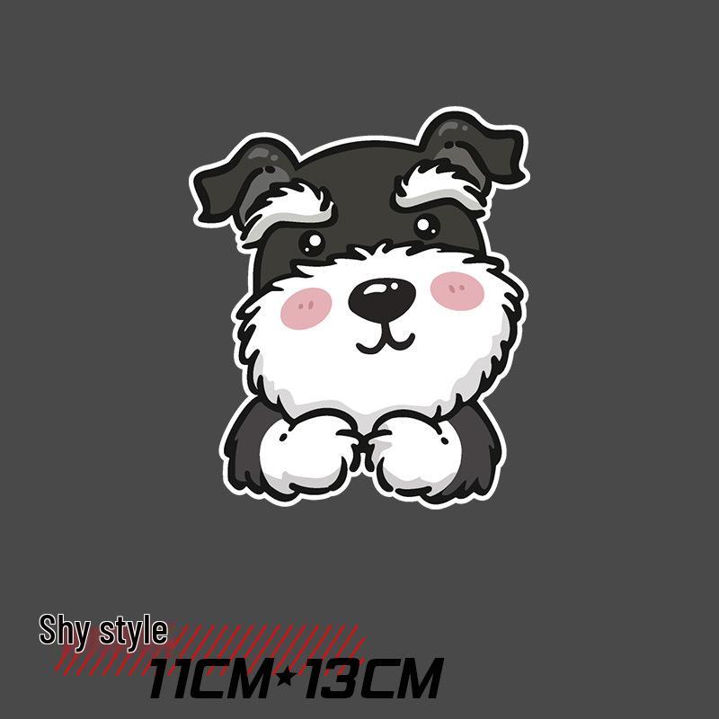 Schnauzer Dog Car & Motorcycle Sticker for Fuel Tank, Windows, or Rear Decoration