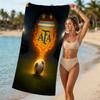Beach Towel with Argentina Football Pattern - soft,absorbent,machine washable Lightweight&Modern,swimming,Travel Essentials