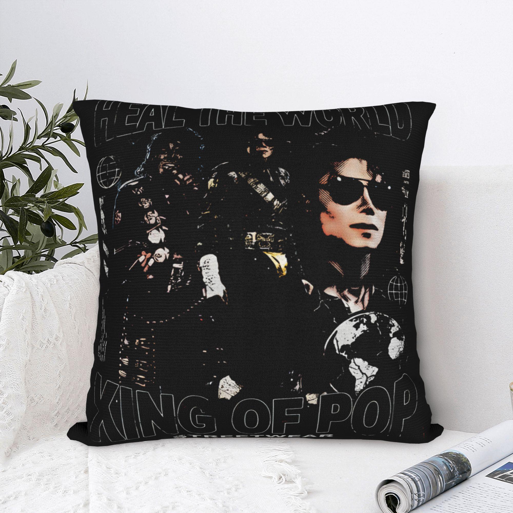 Annier Unisex Pillow Case Michael Jackson Heal The World Custom Pillow Cover For Chair Sofa Home Decor Fashion Pillowcases