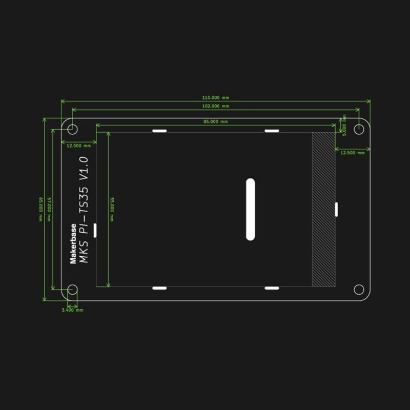 MKS PI V1.1 Control Card Controller 64bits SOC-onboard PI-TS35 Display Klipper Screen for  3D Printer Motherboard