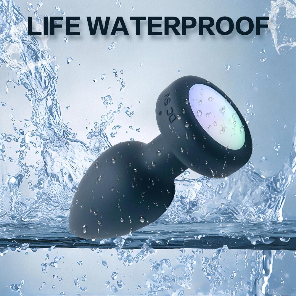 Body-Safe Silicone Vibrating Plug -Remote Control,Waterproof & Powerful Vibration for Prostate/G-Spot Play Sex Toys
