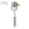 Stainless Steel Scrotum Pendant Weight-Bearing Ring Penis Physical Stop Stretch Anti-Escape Bondage Alternative Metal Toy