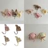 Newborns Cotton Bonnet Hat with Earflaps and Chin Ties, Breathable Baby Fetal Caps Comfortable Toddlers Warm Hat