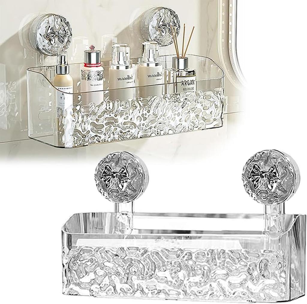 Bathroom Suction Cups Shelves Hole-free Wall Mounted Nail-free Storage Rack Restroom Toilet Bath Table Sanitary Room Supplies