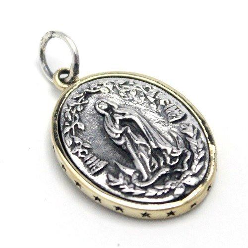 Goodvibrations Virgin Mary Sterling Silver 925 Pendant Charm