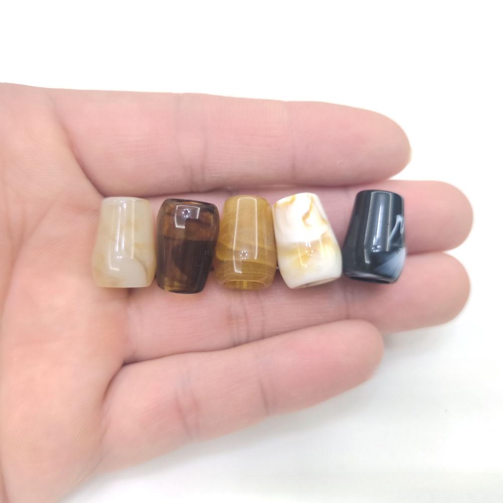 10pcs Acrylic Cord Stoppers 5mm Inner Diameter Durable Acrylic Cord Ends Clothing Accessories