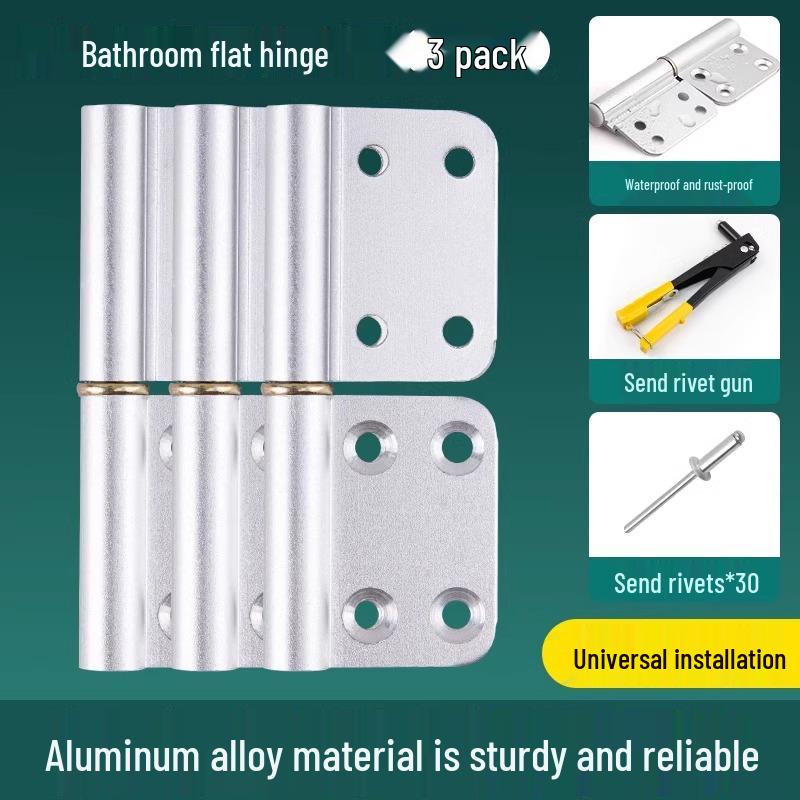 Aluminum Alloy Stainless Steel Folding Bathroom Door Hinge Accessories
