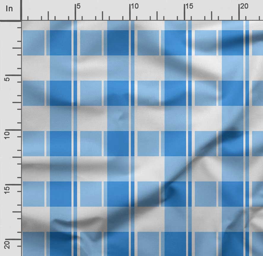Soimoi Check Print,  Cotton Cambric, Quilting Fabric Sold by The Yard 42 Inch Wide, Medium Weight Cotton Fabric, Sewing  Supplies,Baby