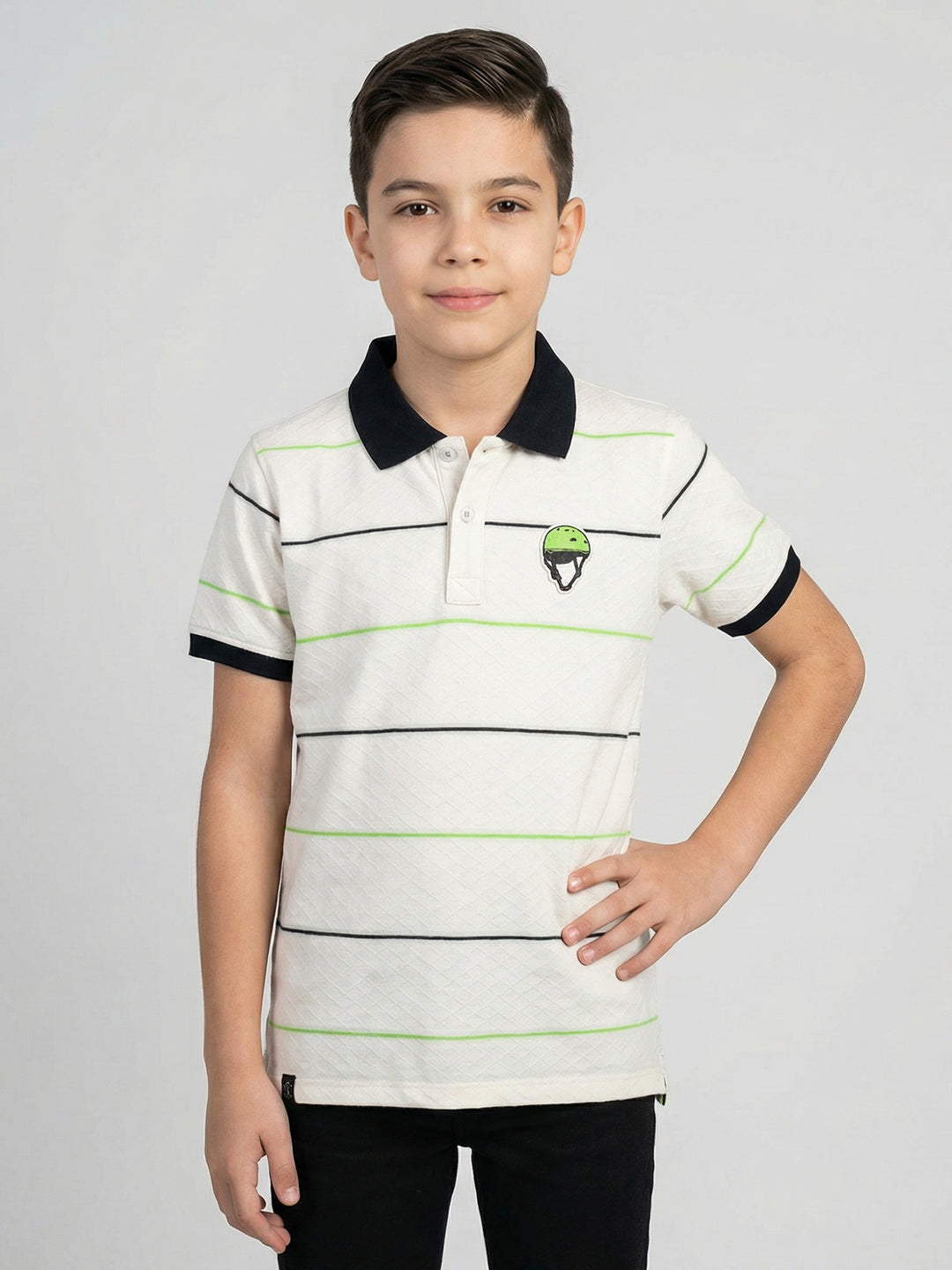 Monte Carlo Boy Regular Fit White Tshirt 4-5 Years белый