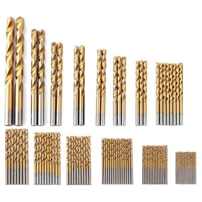 99 Pcs HSS Twist Drill Bit Set, Titanium-coated Drill Bits Size From 1.5-10 Mm for Metalworking, Woodworking, Plastic Hole Drilling