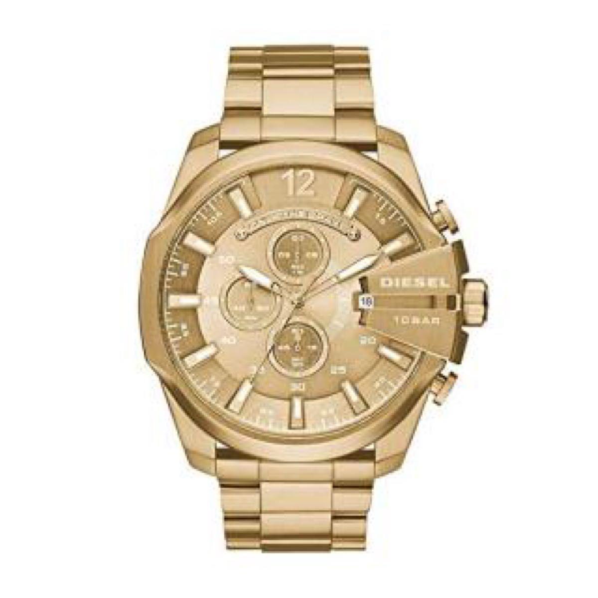 Used DIESEL DZ4360 All Gold Mega Chief Watch