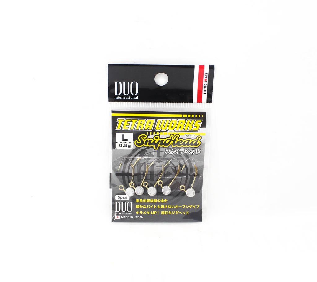 Duo Tetra Works Snip Head 0.8 grams Size L, 5/pack 0.8g (0055)