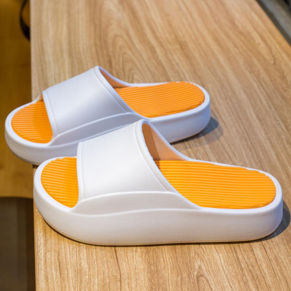 

Женские летние тапочки для ванной, уличные сандалии из ЭВА, пляжная обувь на нескользящей толстой подошве, обувь унисекс 40-41