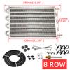 Universeller Aluminium-Ölkühler 4-reihig 6-reihig 8-reihig Radiator-Umrüstsatz Fernübertragung Auto Manuell Auto Motorrad