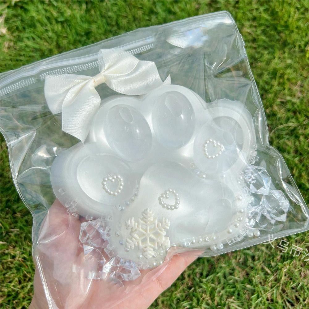 Sticky 12/14cm Squeeze Cat Paw Toys Pretty Bowknot Pinch Decompression Toy Huge Soft Stress Relief Relax Toys