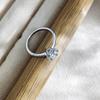 Women's Pure Silver D Color Moissanite Snowflake Ring, Over One Carat, Multiple Styles, Hot Selling Wedding Band