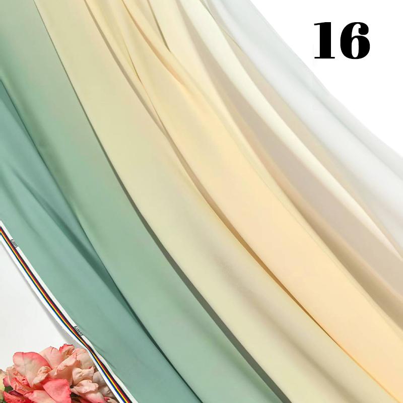 100x150cm Gradient Rainbow Fabric Ancient Style Sewing Hanfu Dress Stage DIY Costume Hanfu Silky Dress Stage Garment