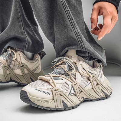 Spring Low-top Platform Daddy Shoes Teenagers Student Mesh Casual Sneakers Breathable