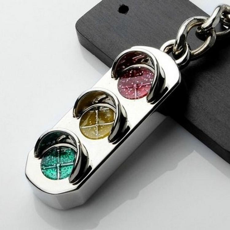 

3D Keyfob Keychain Traffic Signal Lamp Classic Key Rings Car Key Chain Traffic Signal Lamp Shape
