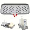 Kitchen Soap Tray, Silicone Sponge Holder Sink Organizer, Silicone Soap Holder for Bathroom Kitchen Counter/Soap Bottles