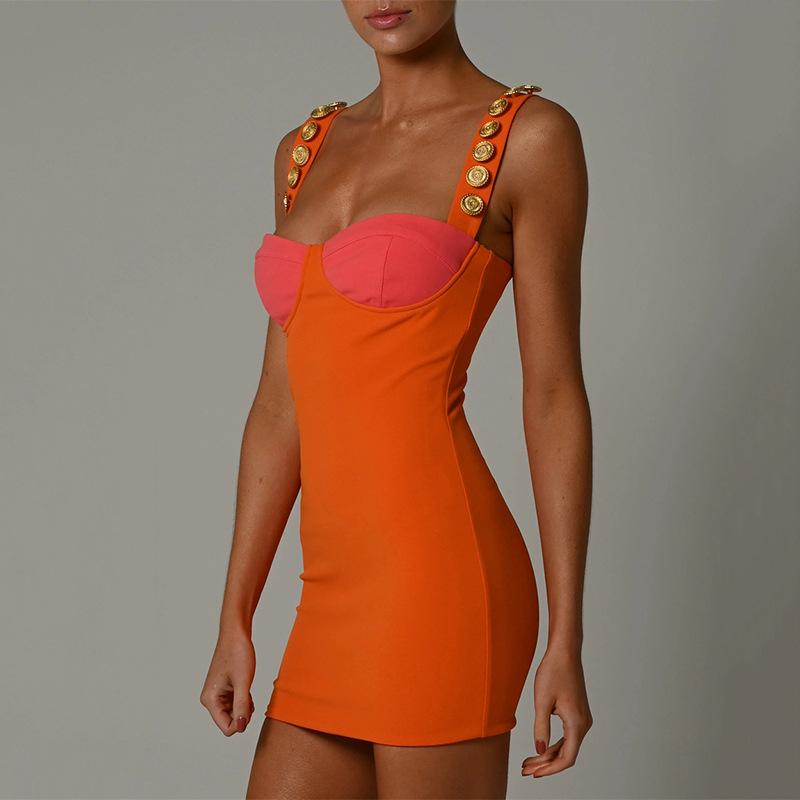 Elegant Bodycon Sexy Women's Dress for Women 2022 Summer Skinny Mini Corset Dresses Woman Robe Femme Ladies Vestidos Mujer