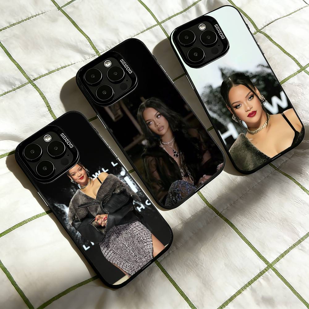 Hot S-singer R-Rihannas Phone Case For iPhone 17,16,15,14,13,12,11 Plus,Pro Max,XS,Colorful Silver Phone case Funda Cover