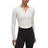T Shirts Women's Light Ivory White/LTIV V Neck LW3ITVS